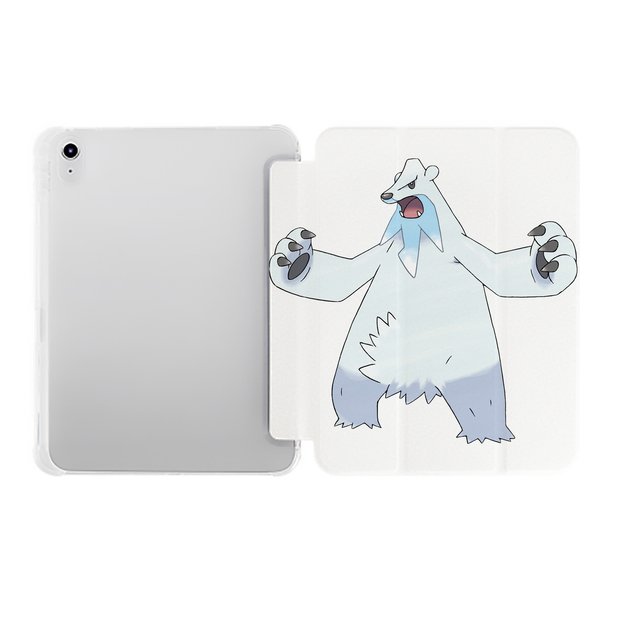 （画像用） ポケットモンスター Pokémon IPad ケース ペン収納付き 三つ折りスタンド PUレザー×シリコン 対応機種9.5/10.5/10.9インチ